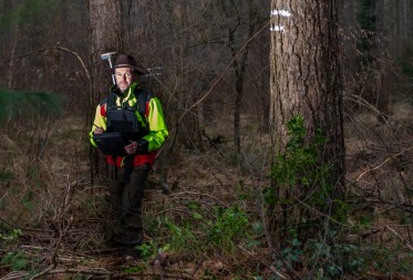 Boswachters experimenteren met software en geode voor een betere locatiebepaling en  eenvoudigere informatie-uitwisseling