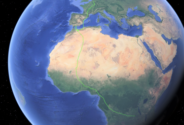 Tracker ontsluit route nachtzwaluw naar en tijdens overwintering in Afrika
